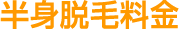 半身脱毛料金